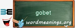 WordMeaning blackboard for gobet